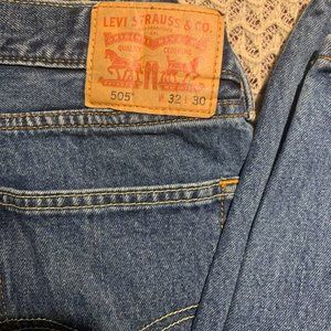Levi's 505 Regular Fit Jeans, Dark Wash